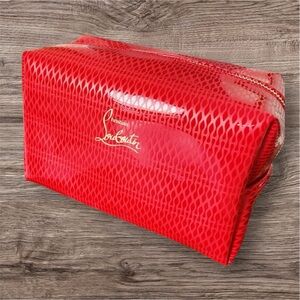 Christian Louboutin Red Cosmetics Bag